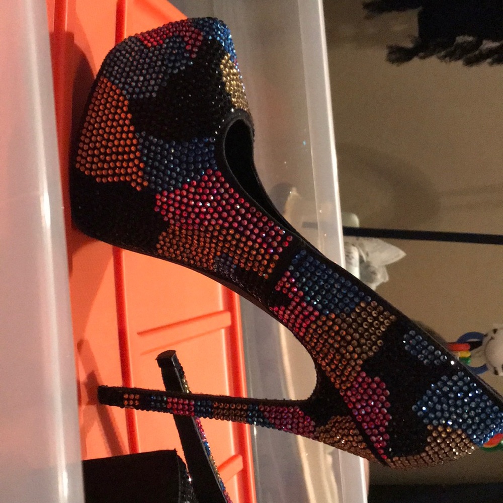 Steve Madden Rhinestone Heels - Picture 3 of 4